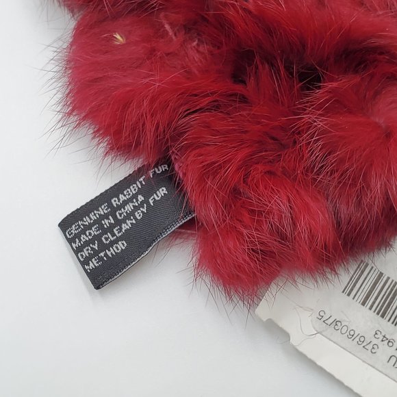 Cejon Rabbit Fur Pom-Pom Scarf - NWT - Picture 12 of 15